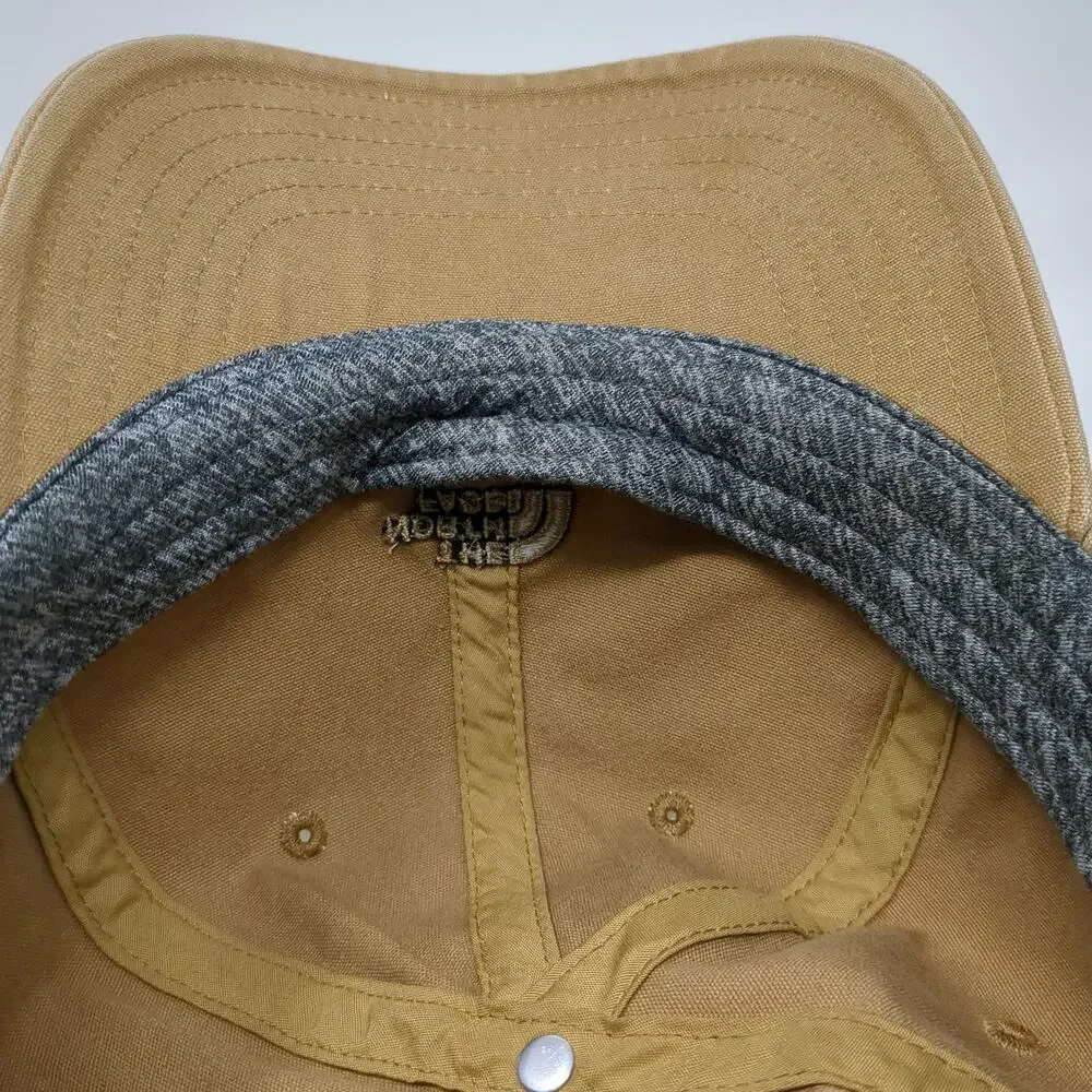 The North Face Baseball Cap Brown One Size Cotton Embroidered Logo Slideback Hat